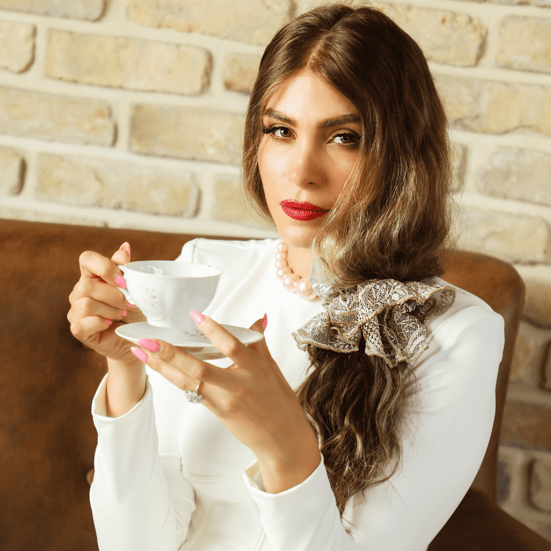 גומייה תחרה – ורוד עתיק 2