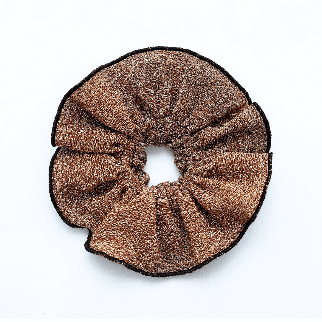 גומיית ערב מטאלית – זהב נחושת 1